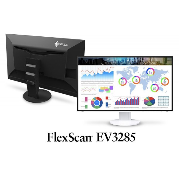 EIZO 4K Monitor LCD 32" EV3285-BK, Wide, IPS, LED, FlexibleStand, czarny