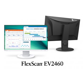EIZO EV2460-WB - monitor LCD 23.8" z regulowaną stopką (biały)