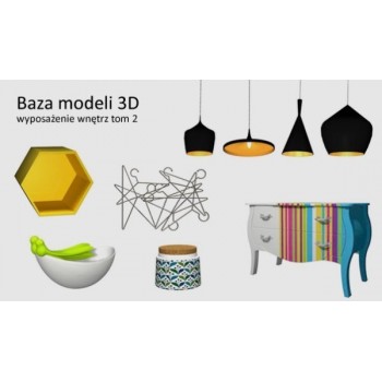 Baza Modeli 3D - wyposażenie wnętrz tom 2